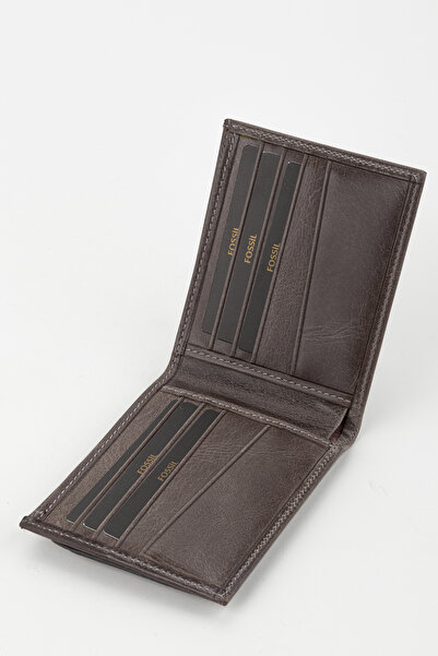 Fossil Kutulu Hakiki Deri Ekstra Kartlıklı Yatay Gri Crazy Erkek El Portföyü Cüzdan