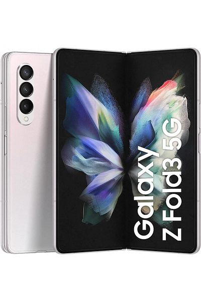 Samsung Galaxy Z Fold3 5G Dual SIM , 512GB Storage and 12GB RAM, Phantom Silver (UAE Version)