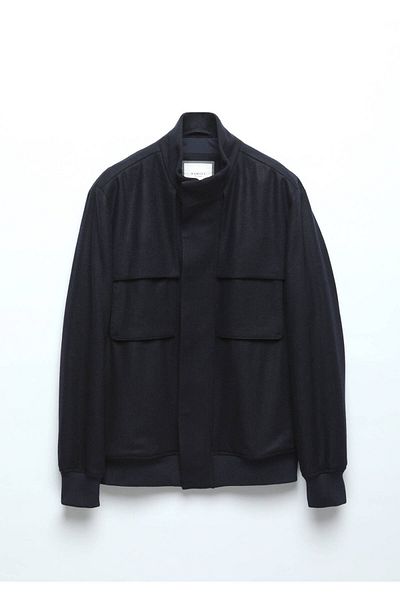 Ramsey Marineblauer Webmantel