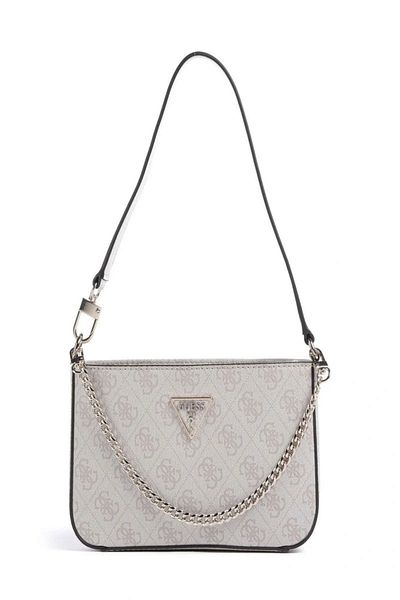 Guess Noelle Mini Ball Zip přes rameno Dámská krémová taška přes rameno Hwbd7879720-dvl