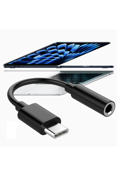 Sneezy Macbook'larla Uyumlu TYPE-C Kulaklık Çevirici Dönüştürücü Aparatı Aux ...