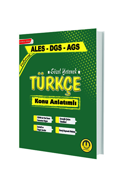tasarı eğitim yayınları DGS ALES AGS(TÜRKÇE) SÖZEL YETENEK KONU ANLATIMI