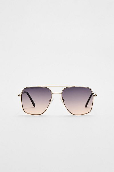 Stradivarius Metal sunglasses with double bridge