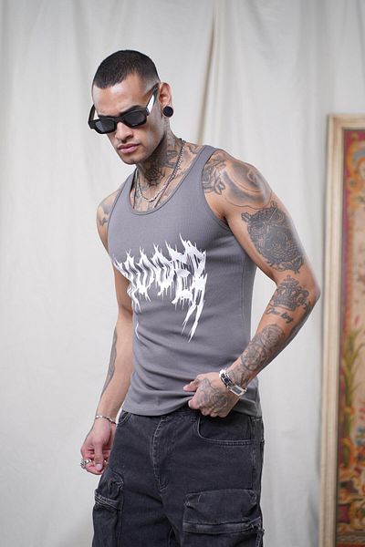 king brich Printed Flexible Slim Fit Men's Athlete Undershirt