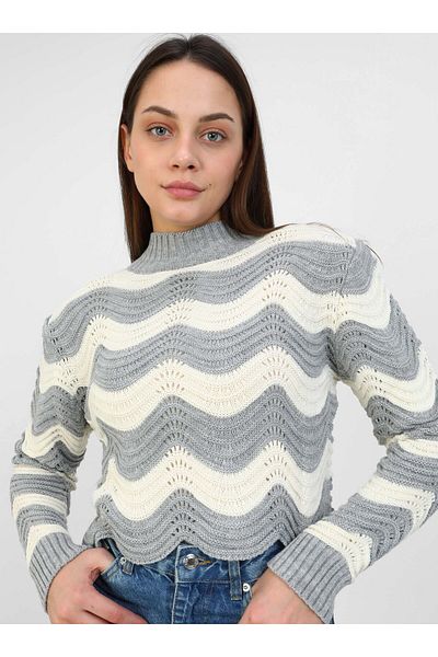 Por La Cara Gray Knitwear Tunic - Por La Cara Design