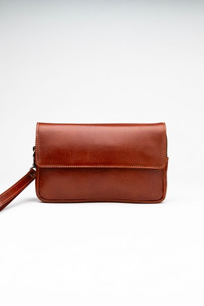 Niki Leather Чанта с цип от естествена кожа Luka