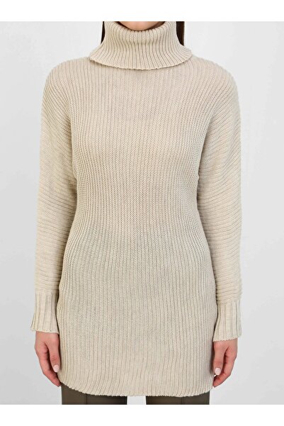 Por La Cara Stone Color Knitwear Tunic - Por La Cara