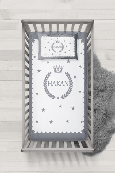 MASAL ODAM BEBEK İSİMLİ BEŞİK YATAK ÖRTÜSÜ MSLİBY-3011