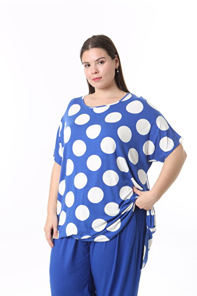 XL Modam تونك نسائي ذو مظهر رقمي كبير الحجم