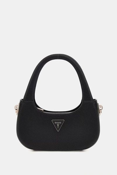 Guess حقيبة يد نسائية باللون الأسود Eco Jazlynn