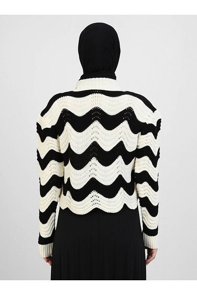 Por La Cara Knitwear Tunic - Bone Detailed - Por La Cara