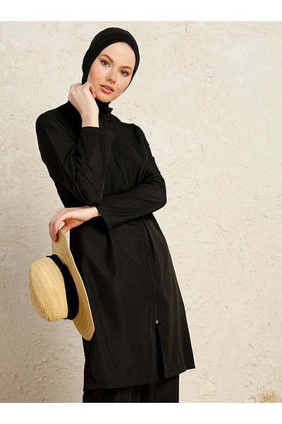 Mayo Bella Full Covered Swimsuit - Black - Swimsuit Bella