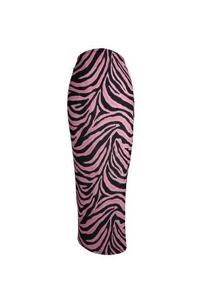 MANOTRES Pink Zebra Satin Pareo