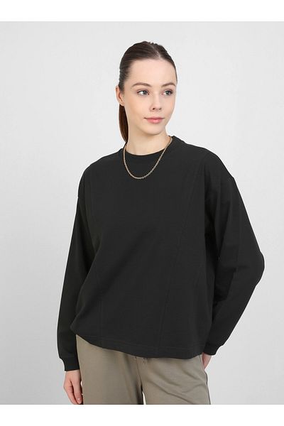 Benin Μαύρο Oversize Κοντό Φούτερ - Κύπελλο - Μπενίν