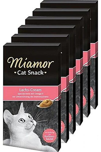 Miamor Cream Somonlu Kedi Ödülü 6x15 gr X 6 Adet