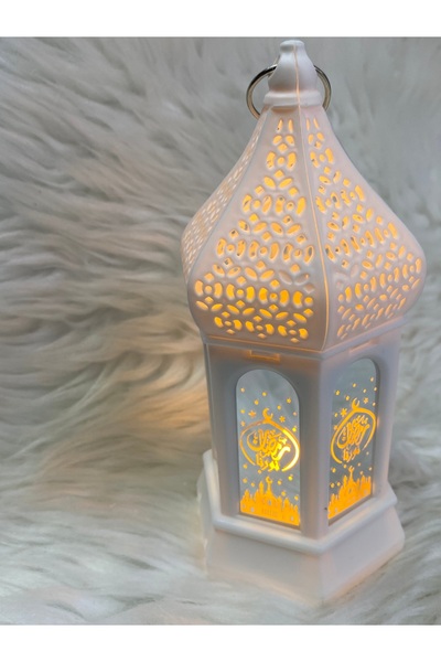 skycott Led Işıklı Dekoratif Asılabilir Mumlu Fener - 1 adet - ramazan süslem...