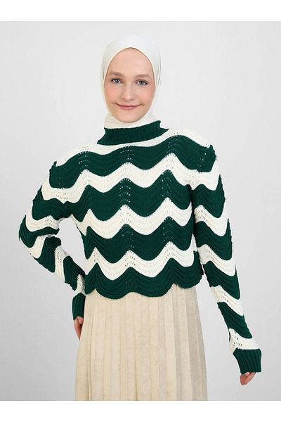 Por La Cara Knitwear Tunic - Emerald Green - Por La Cara
