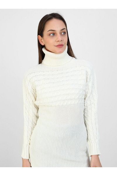 Por La Cara Knitwear Tunic - Bone Pattern - Por La Cara