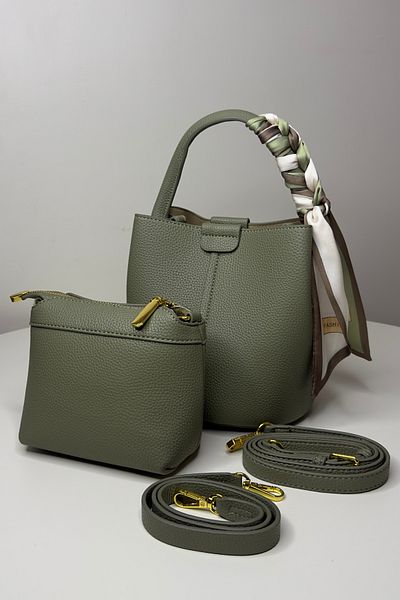 Mollycrush Luxury Imported Bag Set - Hand and Shoulder Bag with Scarf Detail, Quality Special Design