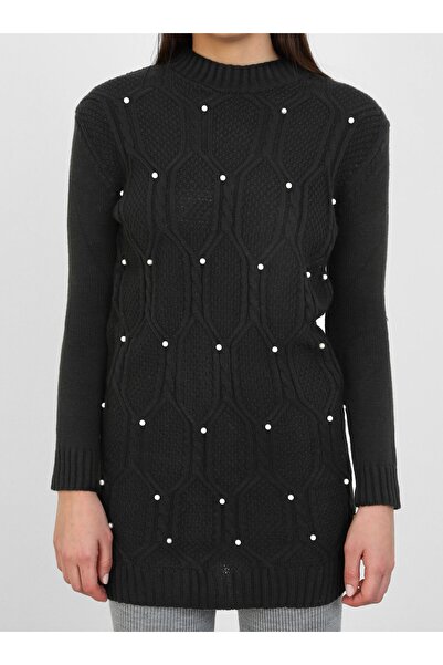 Por La Cara Black Knitwear Tunic - Por La Cara Design