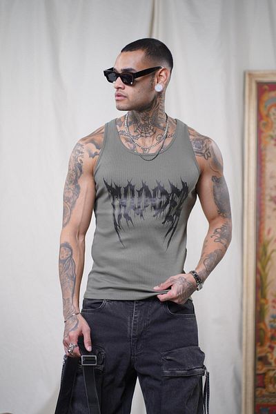 king brich Printed Flexible Slim Fit Men's Athlete Undershirt