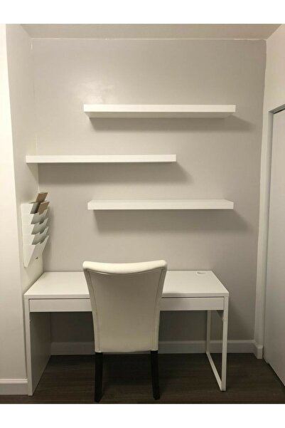 ABAS 3' Lü Duvar Rafı Beyaz 4tarafı Pcv Kaplı 60x14 Cm rün