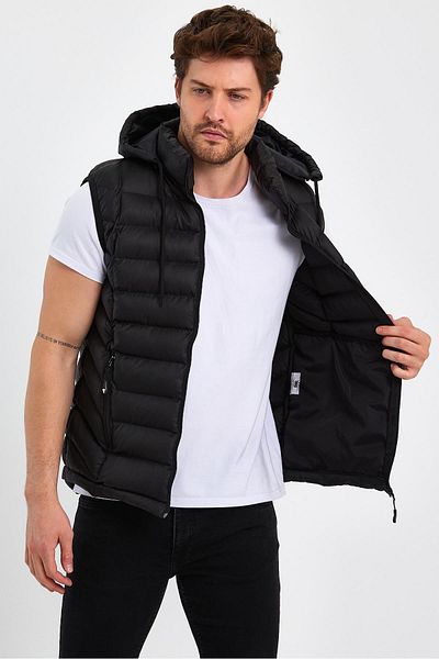 Cavla Collection Men's Slipping Hooded Vest