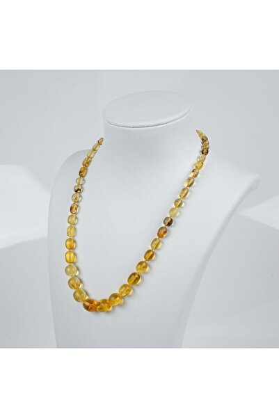 LapisDo Dominik Mavi Fosil - Ukrayna Kaya Damla Mix Kolye