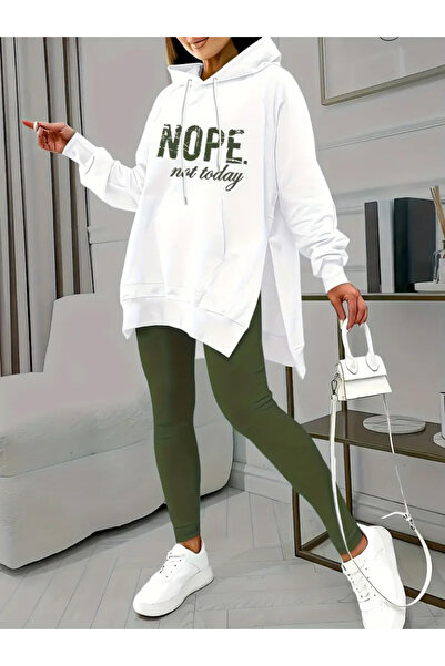 Kokosh moda المرأة طويلة الأكمام مقنعين الدانتيل يصل فسكوزي اثنين غزل العرق