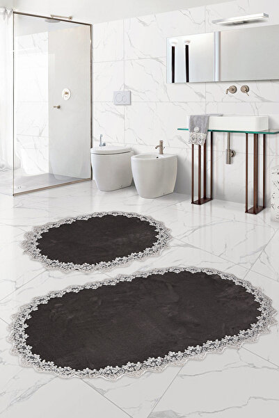 Dokumacıoğlu Venus 2-комплект антрацитового кольору весільний комплект мережи...