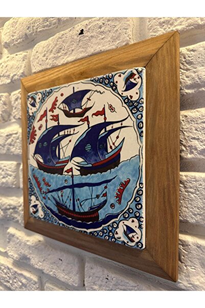 woodhomeworks Solid Framed Natural Stone Marble Table Board 26X26 cm