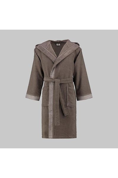 Sarev Street Dark Grey 100% βαμβακερό μπουρνούζι μεσαίου μεγέθους