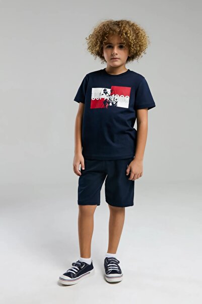 U.S. Polo Assn. Us Polo Licensed Cycling Neck 100% Cotton Boys Shorts Suit