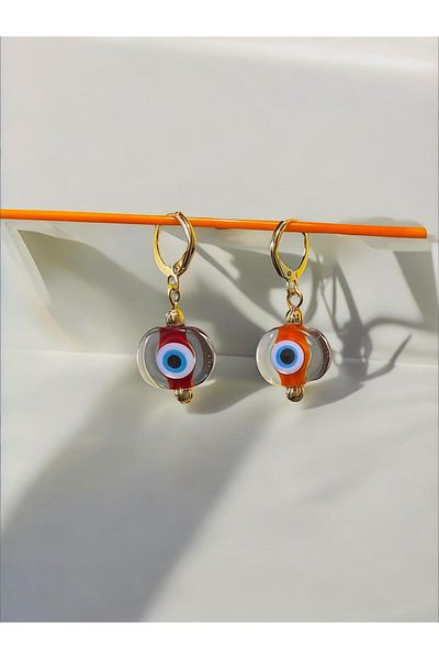 nazarboncuğu Handmade Glass Evil Eye Earrings