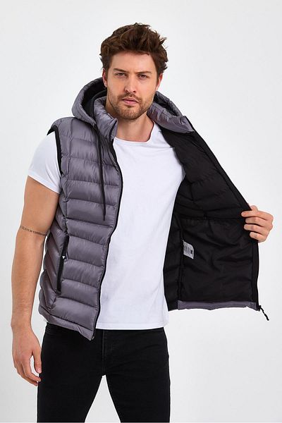 Cavla Collection Men's Slipping Hooded Vest
