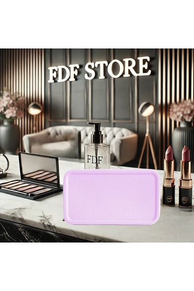 FDF STORE Machine Washable Custom Textured Travel Cosmetic Bag - Makeup Bag Custom Fragrant
