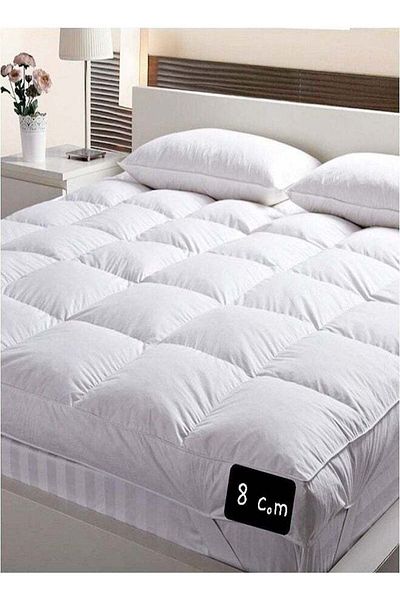 soufa dibaj Package | Comfort Mattress Topper 14 cm and 2 Hotel Pillows - 200x100 cm
