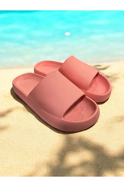 SHOUGO Women's Beach Pool Sea Daily Home Bathroom Anti-Slip Sole Slippers
