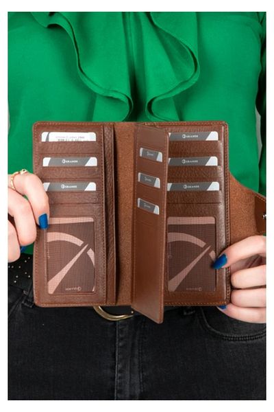 Grande Tan Genuine Leather Unisex Wallet 2644