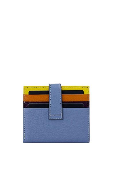 Grande Ice Blue Genuine Leather Card Holder - 800-g