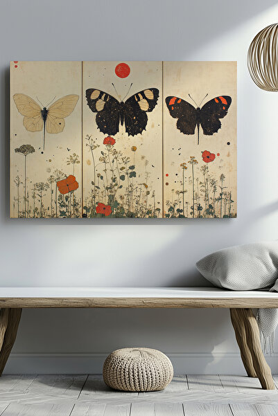Store Kelebeklerin Dansı Premium Kanvas Tablo