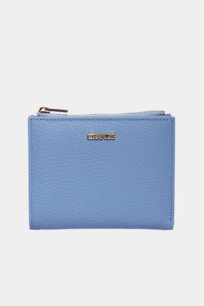 Grande Ice Blue Genuine Leather Women's Wallet - 2805