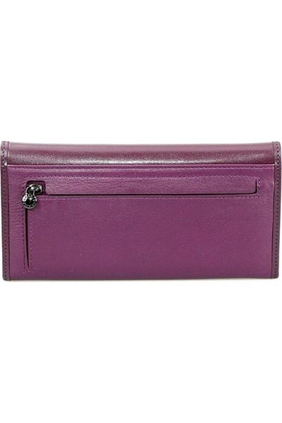 Grande Genuine Leather Women's Wallet - Plum 2748