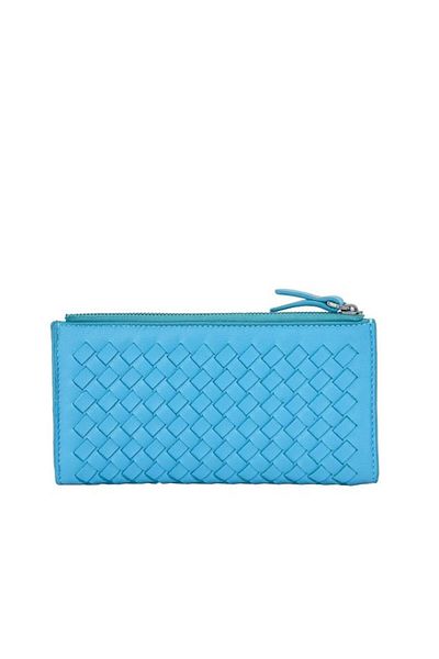 Grande Turquoise Genuine Leather Women's Wallet Knitted - 2760