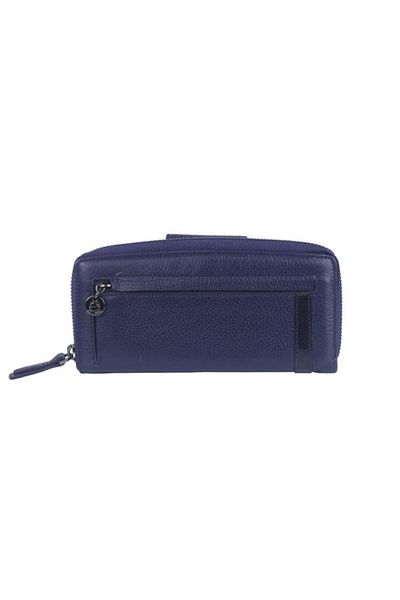 Grande Navy Blue Genuine Leather Women's Wallet - 2714