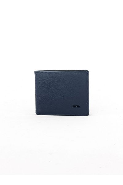 louisiana polo Navy Blue Genuine Leather Men's Wallet - D.C. 9105