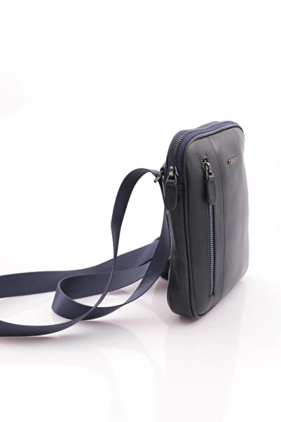 Grande Чорна шкіряна сумка через плече для чоловіків - 6550