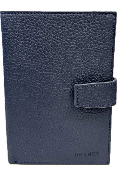 Grande Navy Blue Genuine Leather Men's Wallet - 2462