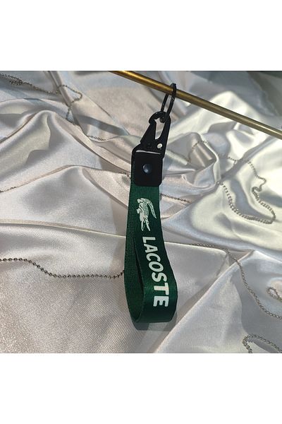 CEBECİOTO Lacost Green Cloth Keychain Good Quality Auto-Moto Accessory 19cm Double Sided Print
