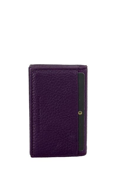 Grande Purple Men's Card Holder - Genuine Leather, 825 Model